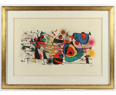 MIRÓ, Joan, "Ceramiques and Sculptures", Original-Farblithographie, ca. 45 x 63, 1974, Cramer 928, R.