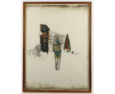 FRIEDLAENDER, Johnny, "Emmaux", Original-Farbradierung, 76 x 57, nummeriert 34/95, handsigniert, R.