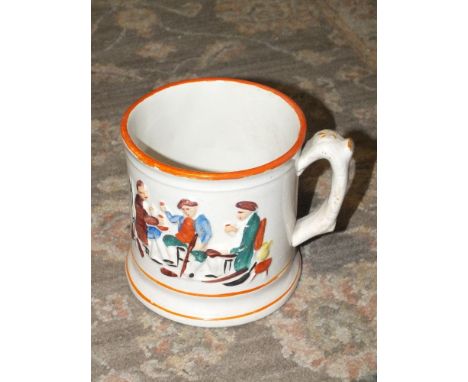 AN CERAMIC ANTIQUE FROG CUP