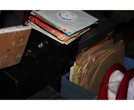 A SELECTION OF VINTAGE RECORDS AND SINGLES ETC