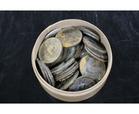 A BOX OF VINTAGE COINAGE