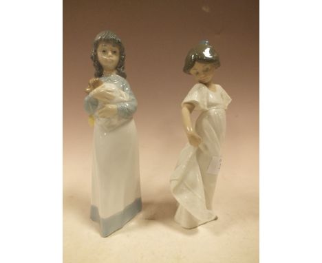 TWO NAO YOUNG GIRL FIGURES 