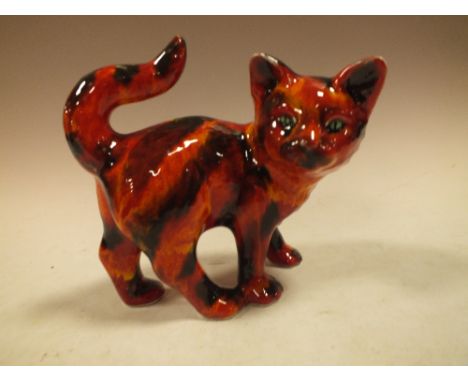AN ANITA HARRIS CERAMIC CAT FIGURE 