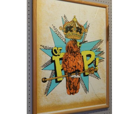 Louis Masai (Contemporary British school). 'King of Pop', screen print, signed and dated lower right, limited edition 14/23. 