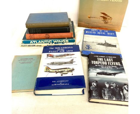 Selection of 10 Fleet air and army aviation books 
