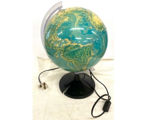 Light up globe, height approx 17" 