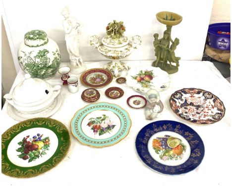 Selection of miscellaneous pottery and ornaments to include Masons, Nao, Limoges 