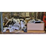 Domestic electrical multi gang extension leads, extension reel, 3 pin plug leads