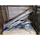 Catering spares - whisks - sieves - plastic scoops, mop handles