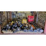 Telescopic walking poles, floor pumps, buckets and power distribution box