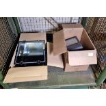 3x Tampa 70W mounted halogen floodlights, Fitzgerald 250w metal halide tubular flood light - NO BULB