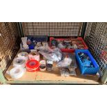 Workshop fasteners - various types woodscrews, mount brackets, spacers and various adhesive tapes