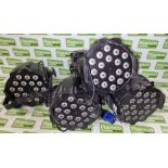 4x RGBW par can lights