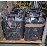 10x 20 litre plastic water canteens