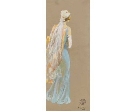 SIR JOHN LAVERY R.A., R.S.A., R.H.A., P.R.P., H.R.O.I., L.L.B. (IRISH 1856-1941) LADY VERONICA HORNBY Signed and stamped, ins