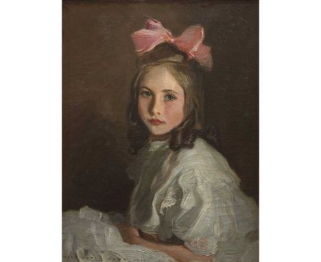 HARRINGTON MANN R.P., R.E. (SCOTTISH 1864-1937) PORTRAIT STUDY Signed and dated 1910, oil on canvasDimensions:63.5cm x 51cm (