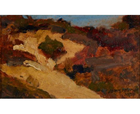 JAMES PATERSON R.S.W., R.S.A., R.W.S. (SCOTTISH 1854-1932) HEATHLAND Signed and dated 1909, indistinctly inscribed verso, oil
