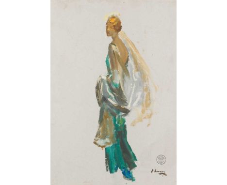 SIR JOHN LAVERY R.A., R.S.A., R.H.A., P.R.P., H.R.O.I., L.L.B. (IRISH 1856-1941) LADY VERONICA HORNBY Signed and stamped, ins