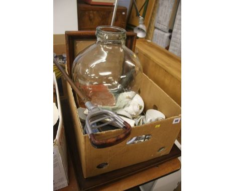 A box of assorted including Royal Worcester and Wedgwood etc.