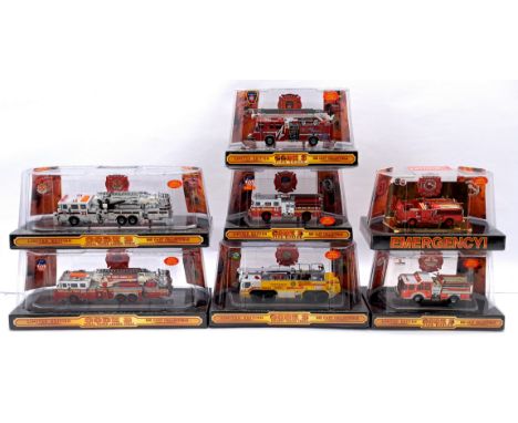 Code 3 Collectibles Fire Engine Group, conditions generally appear to be Excellent to Near Mint, within Excellent packaging. 