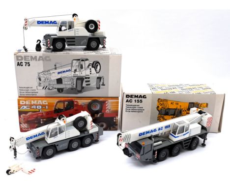 Conrad 1:50 Scale Demag Telescopic Crane Group, to include AC 75, AC 40-1 &amp; AC 155, conditions generally appear to be Goo