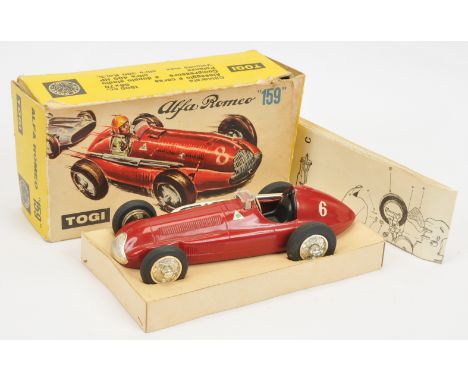 Togi (Italy) 1:23 scale No.4 Alfa Romeo "159", Good Plus, within Fair to Good box. See photo.&nbsp;