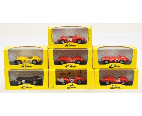 Art Model (M4) 1:43 Scale Ferrari Boxed Group, conditions generally appear to be Excellent to Near Mint, within Good Plus to 