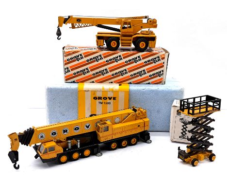 NZG 1:50 Scale Grove/Grove Coles group, to include Grove TM1500 Mobile Crane, and others, conditions generally appear to be G