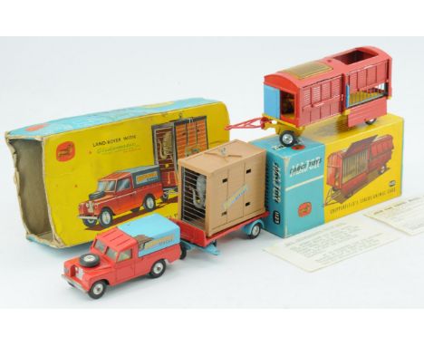 Corgi, a mixed boxed pair to include, (1) &nbsp;GS19 "Chipperfields" Gift Set - Containing Land Rover - Red, light blue metal