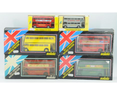 Solido and Budgie, a mixed boxed group of Buses. Conditions appear Excellent to Near Mint in Good Plus to&nbsp; Excellent box