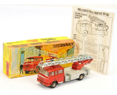 French Dinky Toys 568 Berliet Turntable Fire Engine, Good to Good Plus, within Good box. See photo