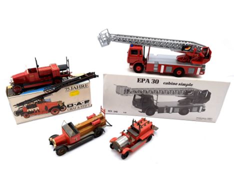 Conrad &amp; CEF Fire Engine Group, to include O.A.F. Graf &amp; Stift 75 Years Fire Engine, CEF EPA 30 Cabine Simple, and ot