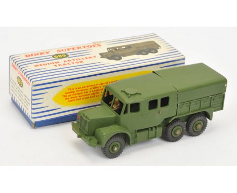 Dinky Toys 689 Medium Artillery Tractor, Good Plus, within Good Box. See photo