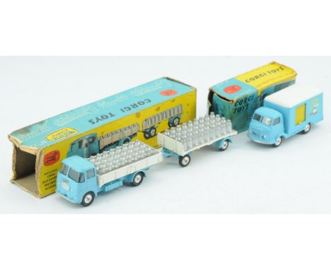 Corgi, a mixed boxed group to include (1) Corgi GS21 Gift Set to include ERF Dropside Lorry, light blue with white open back,