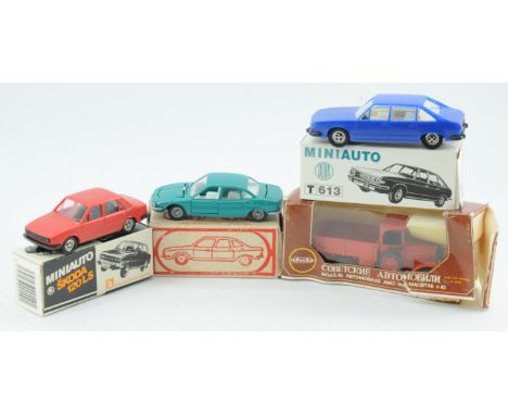 Russian Diecast and similar. a boxed 1/43rd scale group of (USSR/Eastern European) Vehicles. Conditions generally appear Good