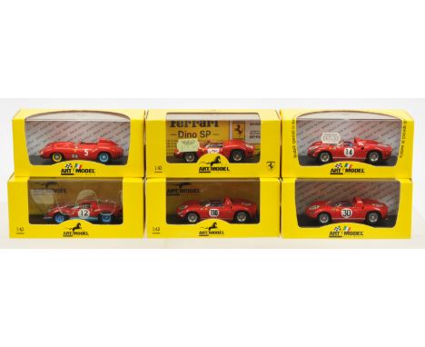 Art Model (M4) 1:43 Scale Ferrari Boxed Group, conditions generally appear to be Excellent to Near Mint, within Good Plus to 