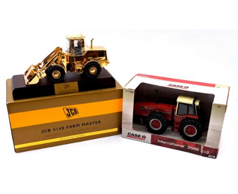 Britains (ERTL) 1:32 Scale Farming Pair, to include JCB 414S Farm Master Specialist Collectors Edition Gold Plated model &amp