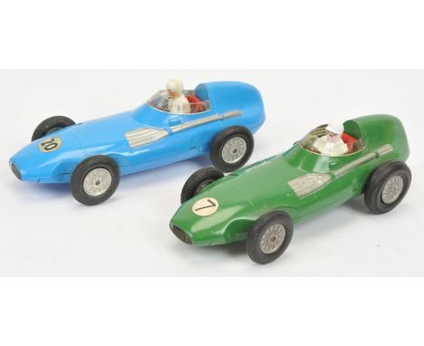 Mettoy 1:20 Scale Tinplate Vanwall Racing Car Pair, Good to Good Plus. See photo.&nbsp;