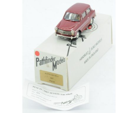 Pathfinder Models a 1:43 scale PFM29 Austin 40 MkII 1967, condition appears to be Near Mint, in Good box. See photo.  