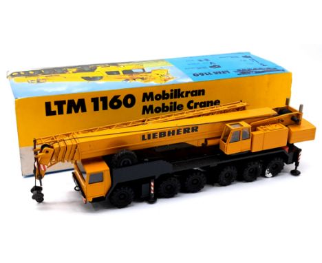 Conrad 1:50 Scale Liebherr LTM116 Mobile Crane, condition generally appears to be Good to Good Plus, within Good box. See pho