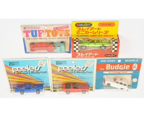 Budgie, Playarts, Lone Star, Woolworth Peelers Boxed &amp; Carded Vehicle Group, to include Budgie No.20 Emergency Vehicle, P