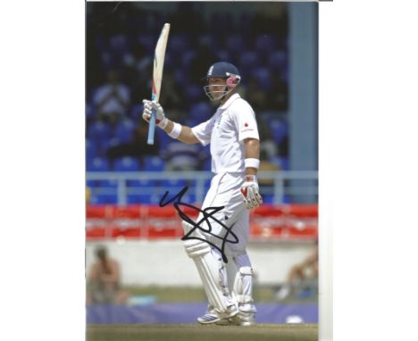 Cricket Matt Prior 12 x 8 inch signed colour photo pictured playing for England. Matthew James Matt Prior born 26 February 19