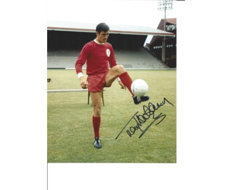 Football Tony Hateley 10 x 8 inch signed colour photo pictured while playing for Liverpool. Anthony Hateley 13 June 1941 - 1 