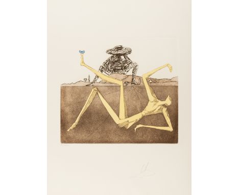 δ Salvador Dali (1904-1989)The Heart of Madness (Field 80-1J)Etching with aquatint printed in colours, 1980, signed, inscribe