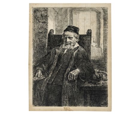 Rembrandt van Rijn (1606-1669) Jan Lutma, GoldsmithEtching and drypoint, 1656, a good but slightly later impression of New Ho