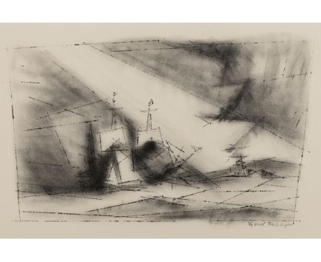 Lyonel Feininger (1871-1956)Off the Coast (Prasse L14II)Lithograph, 1951, signed in pencil, from the unnumbered (as issued) e