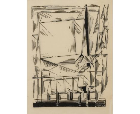 Lyonel Feininger (1871-1956)Gelmeroda (Passe W237)Woodcut, 1920/1958, from the posthumous edition of 300, on handmade tissue-