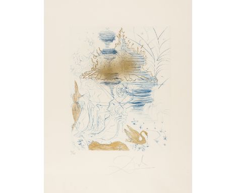 Salvador Dali (1904-1989)The Pagoda (Field 69-13F; M&amp;L 379a)Etching with drypoint and handcolouring, 1969-1970, signed an