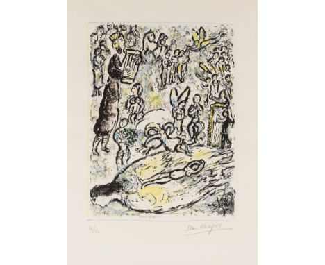 Marc Chagall (1887-1985)Magic Flute II (Mourlot 665)Lithograph printed in colours, 1972, signed and numbered from the edition
