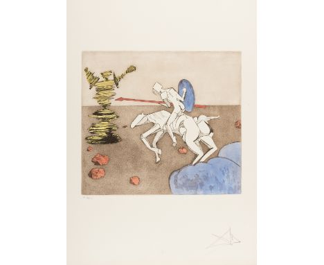 Salvador Dali (1904-1989)The Quest (Field 80-1E)Etching with aquatint printed in colours, 1980, signed, inscribed 'G' and num